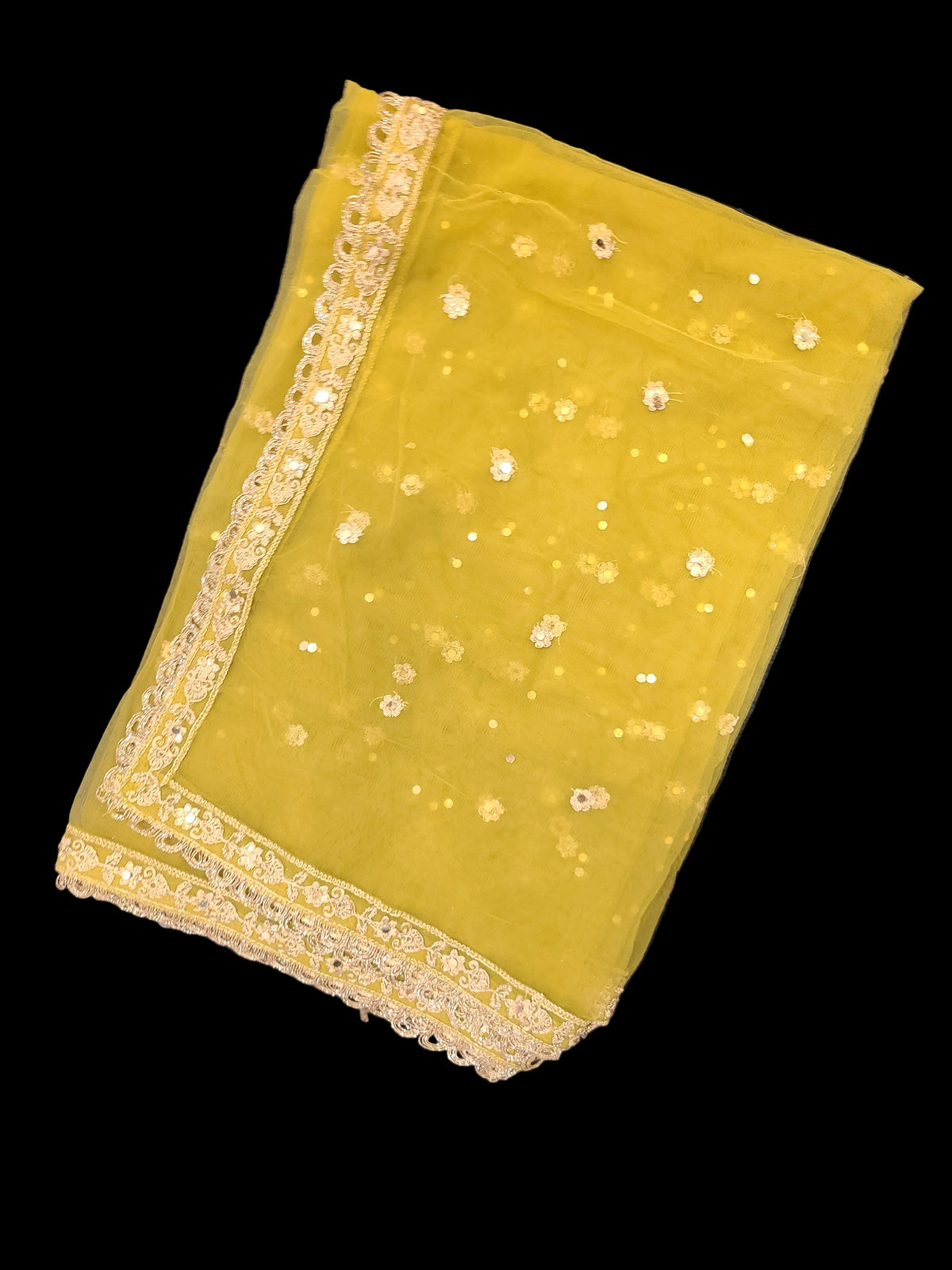 Olive Gold Embroidered Lehenga