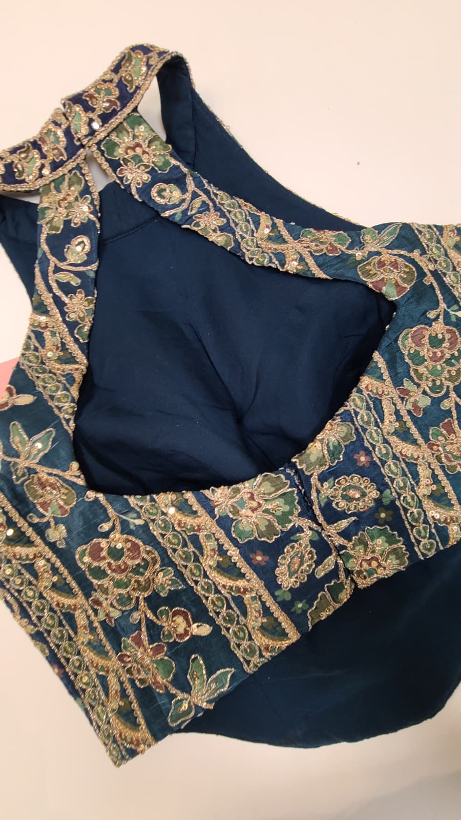 Olive Navy Lehenga Ensemble