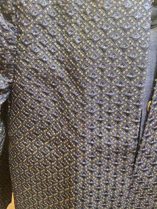 Midnight Blue Sequin Embellished Sherwani Set