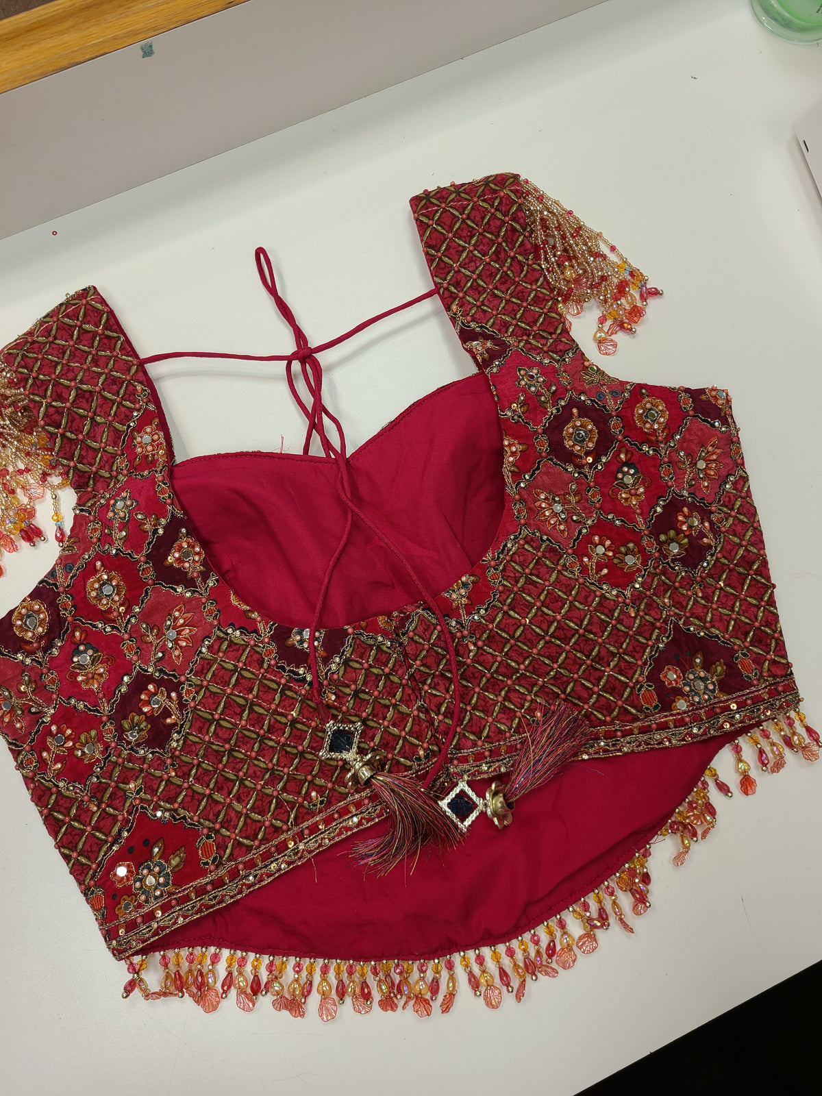 Position Print Embroidery Lehenga