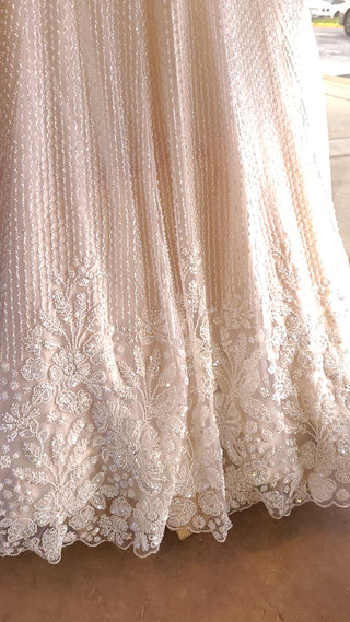 Ethereal Ivory Lace Embroidered Lehenga Set
