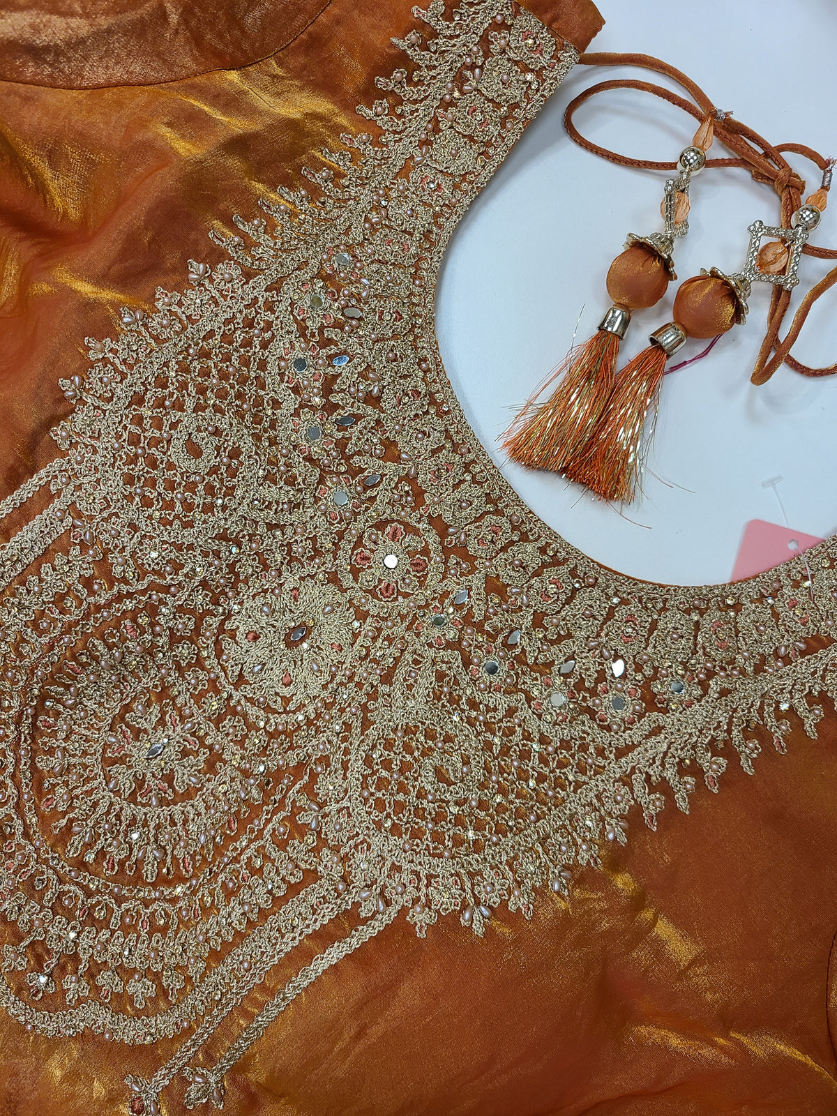 Amber Gold Embellished Lehenga
