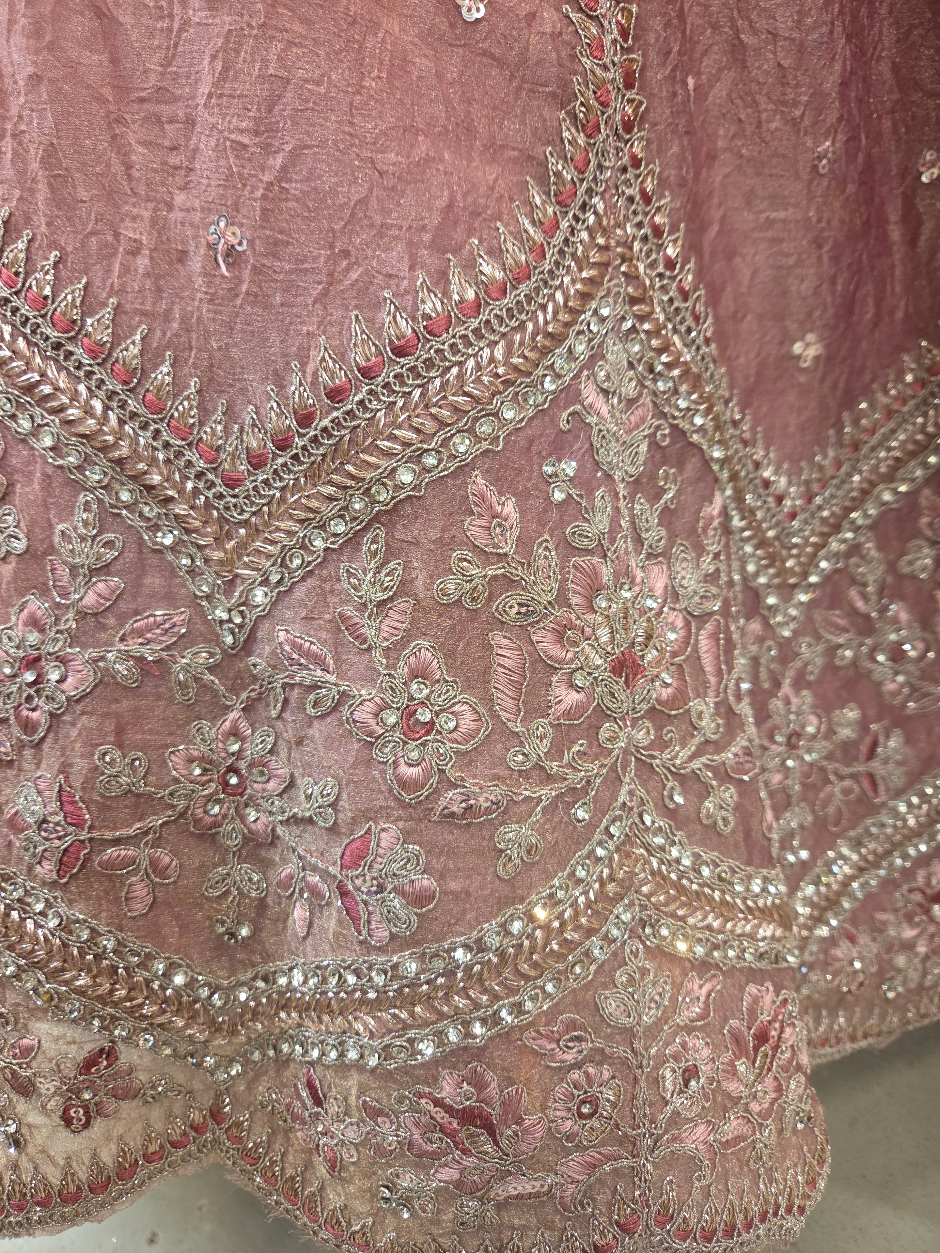 Karina Dusty Rose Lehenga