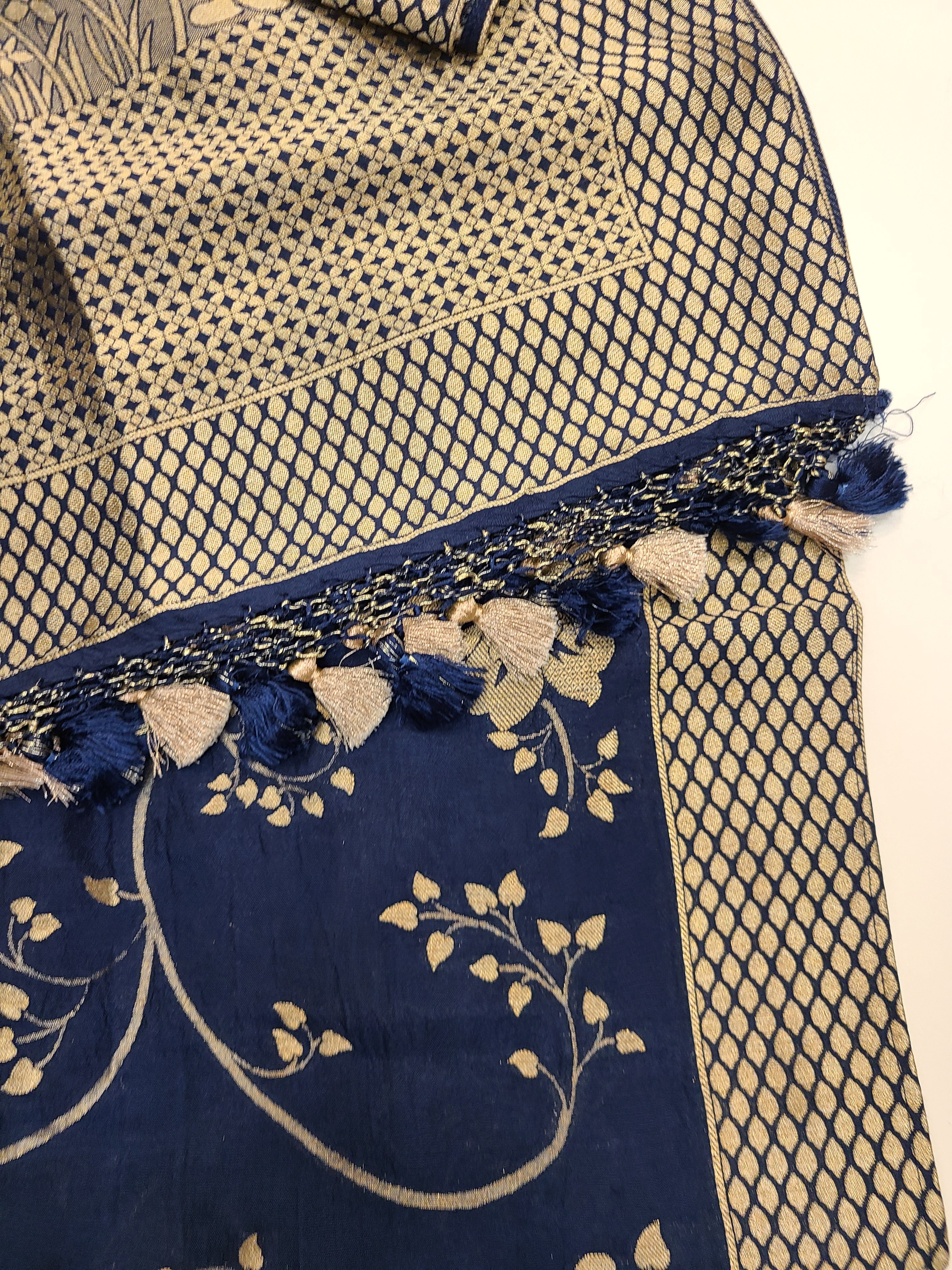 Royal Blue Banarasi Silk Lehenga