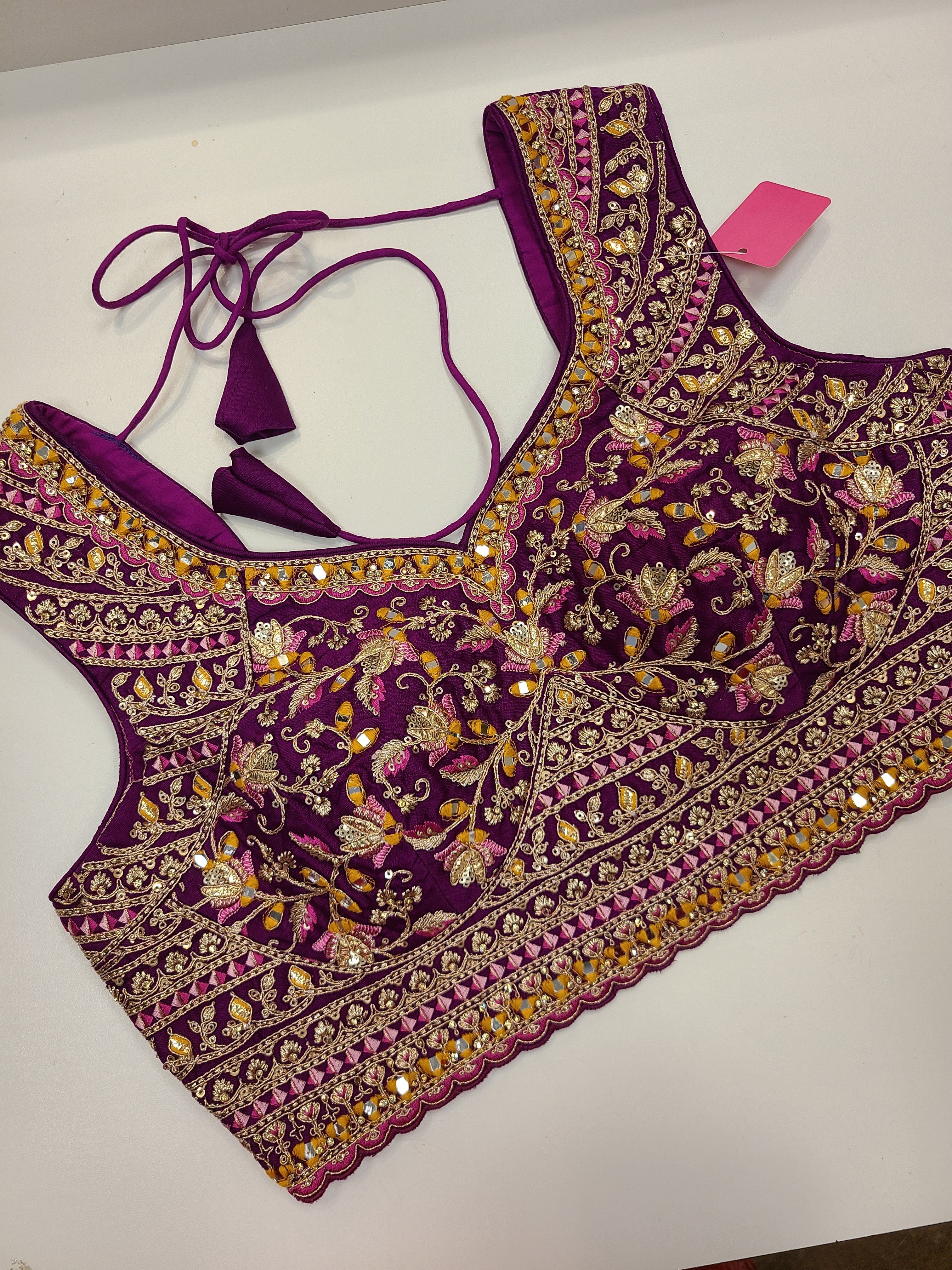 Pink Purple Lehenga Set