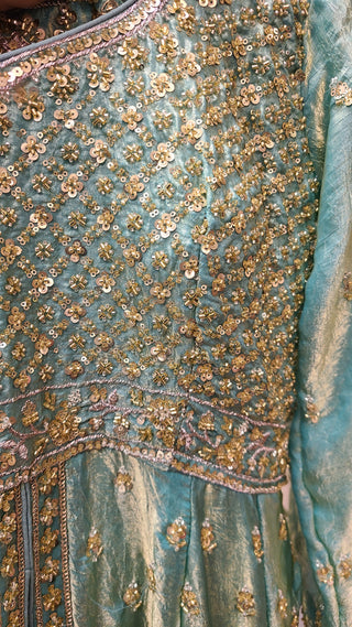 Sea Green Anarkali Gown-Style