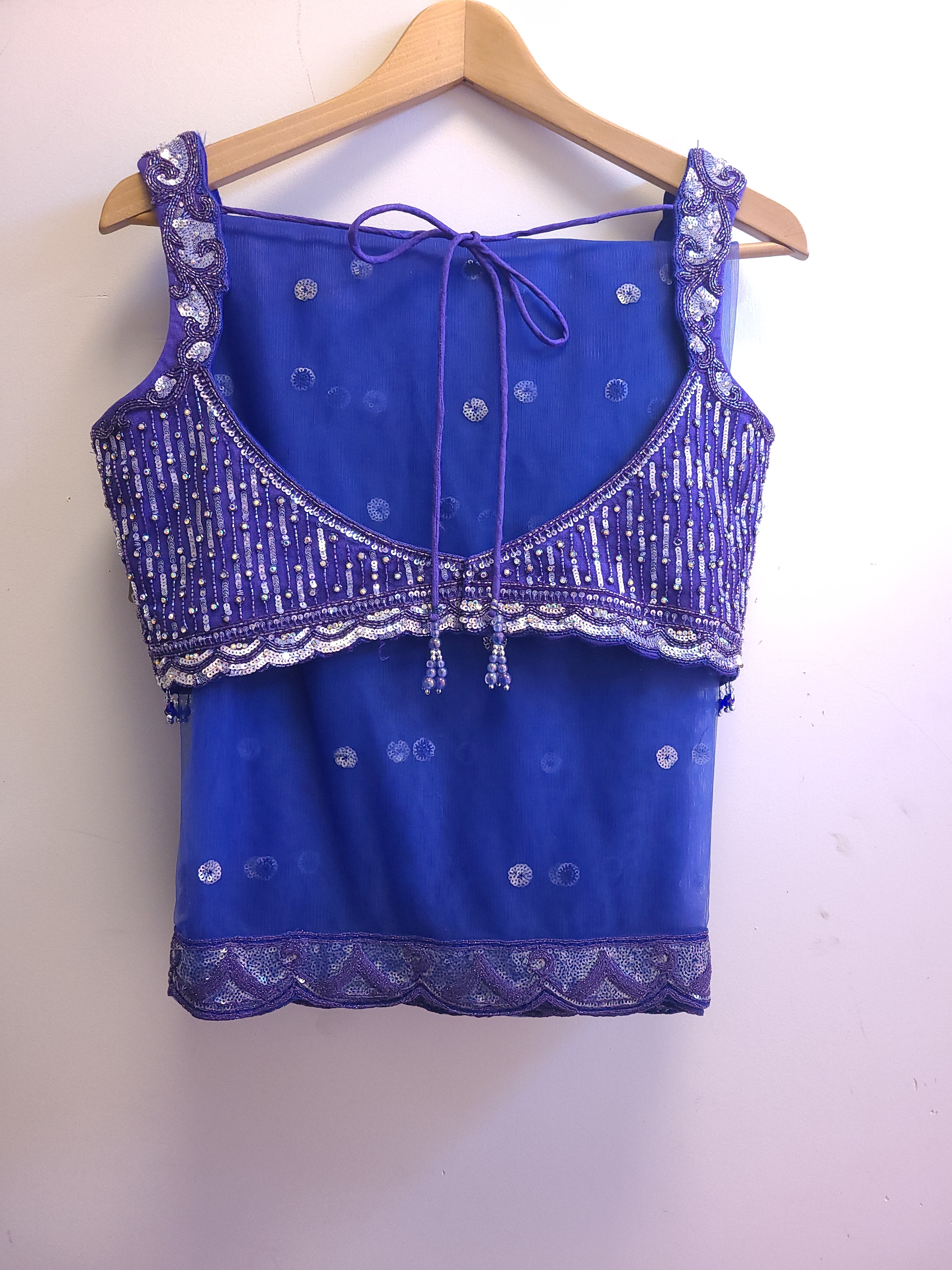 Ink blue wave reception lehenga