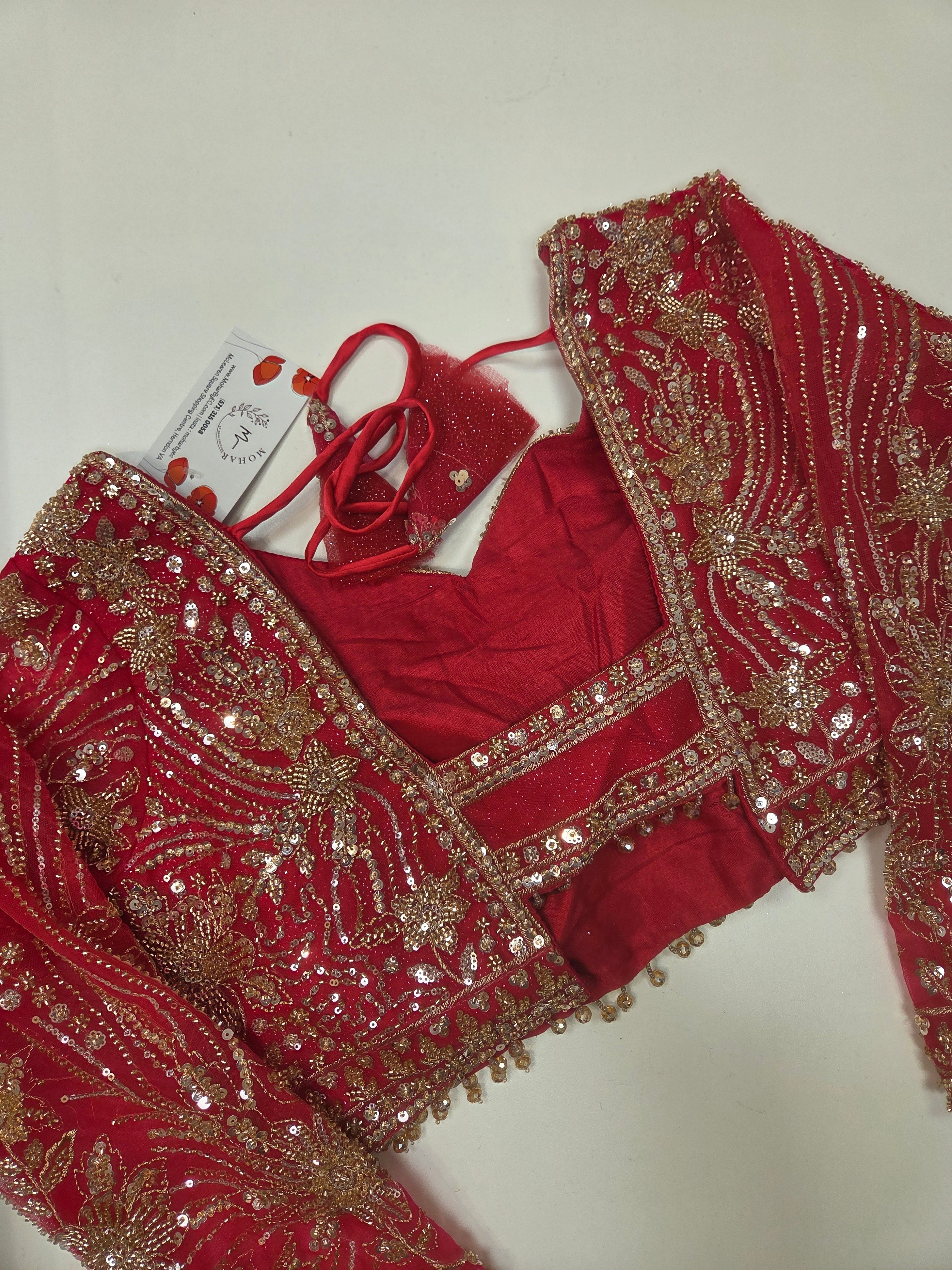 Hot Pink Zardozi Bridal Lehenga