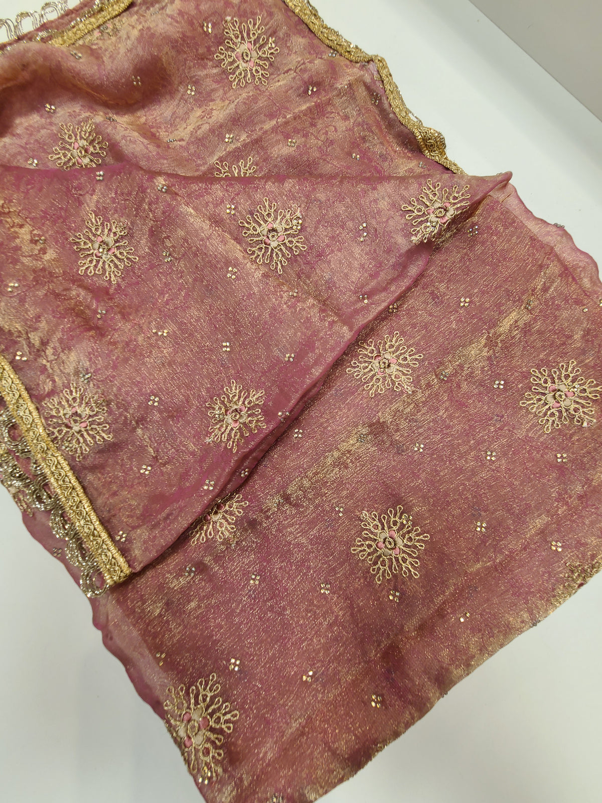 Rose Gold Embellished Lehenga
