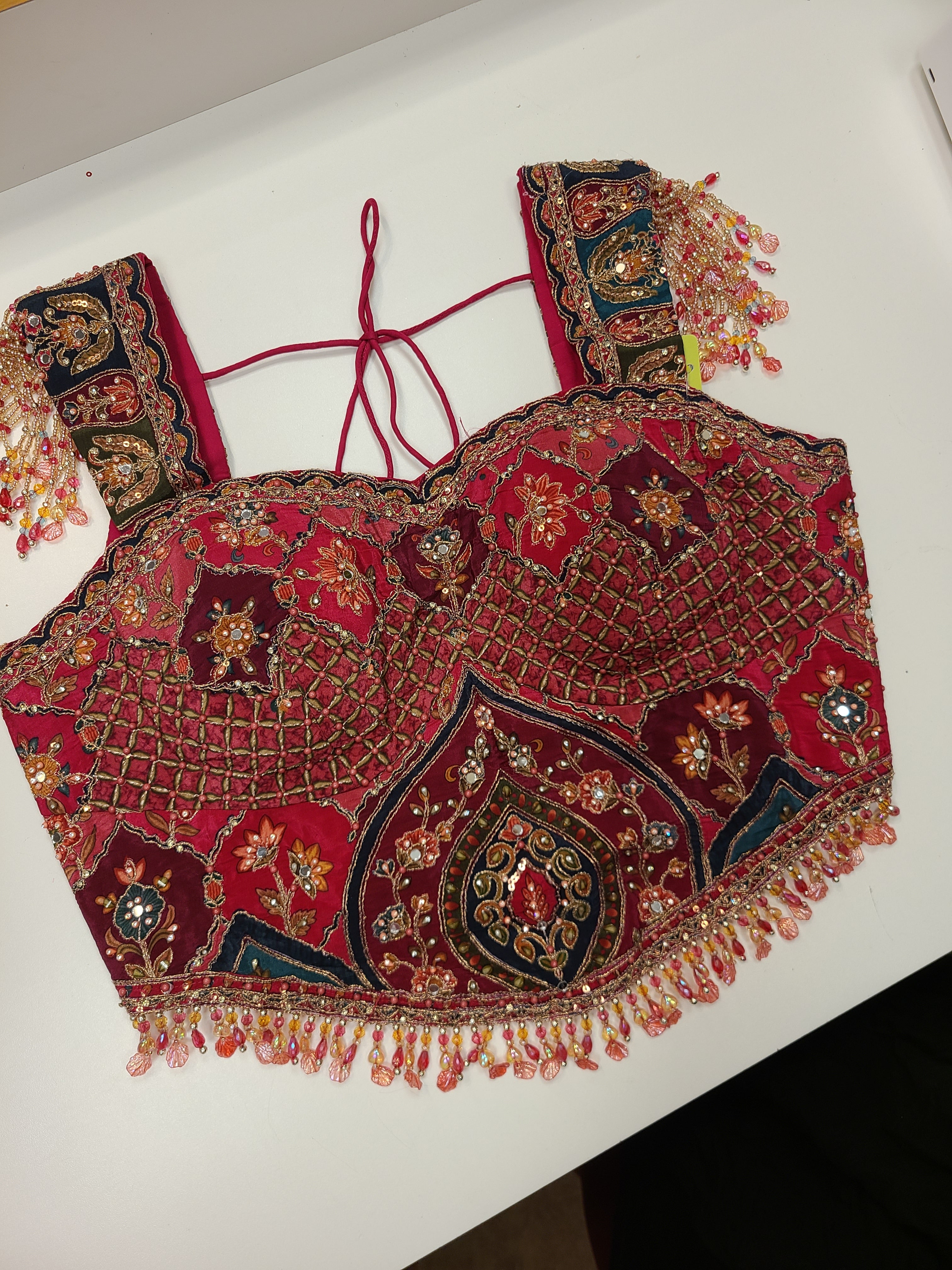 Position Print Embroidery Lehenga