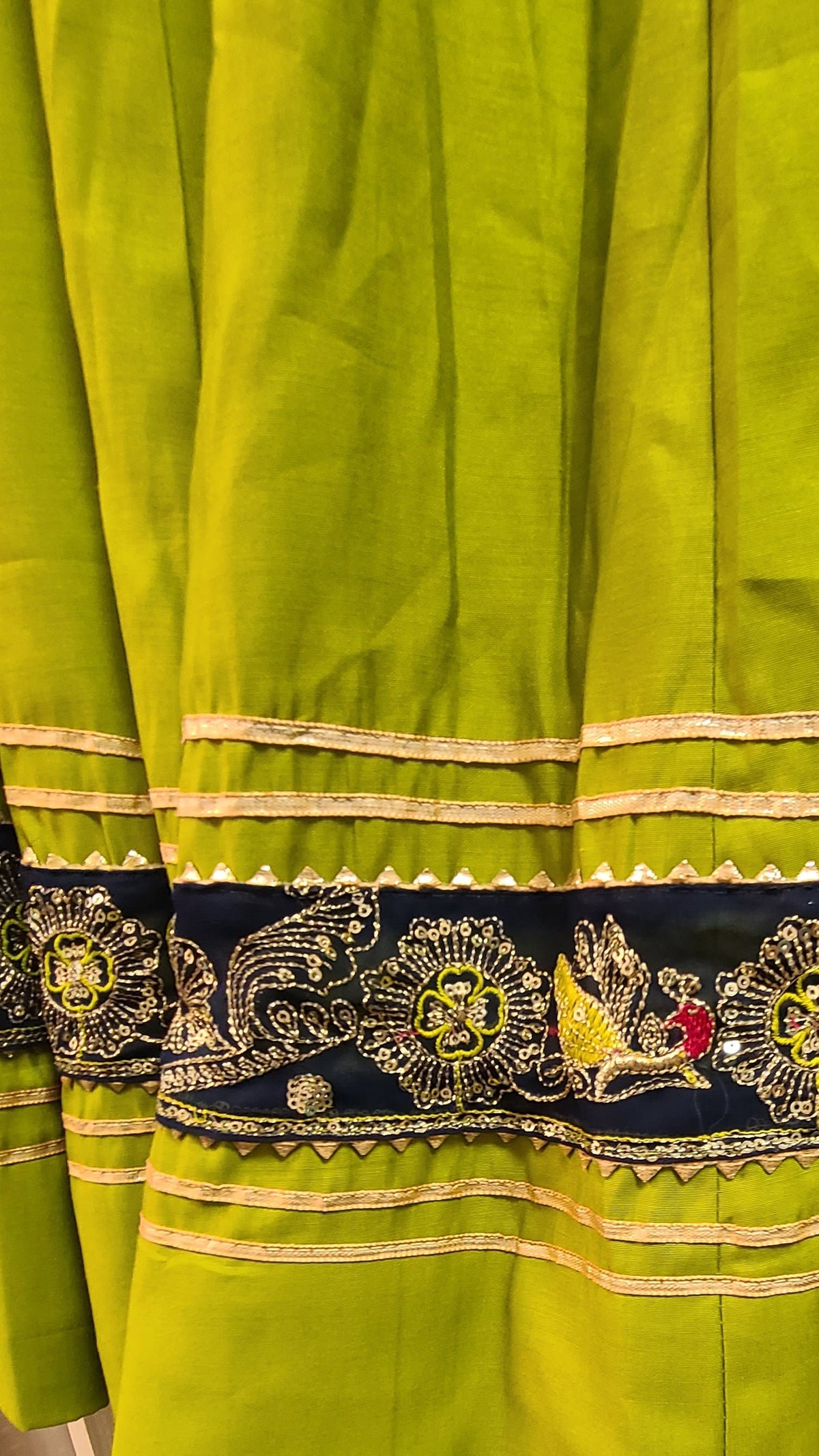 Navy Pink Garba Lehenga
