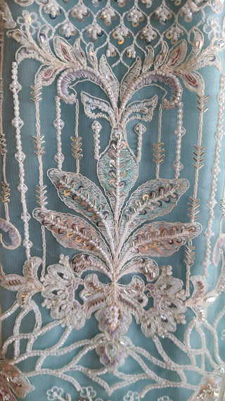 Pastel Aqua Sharara Set