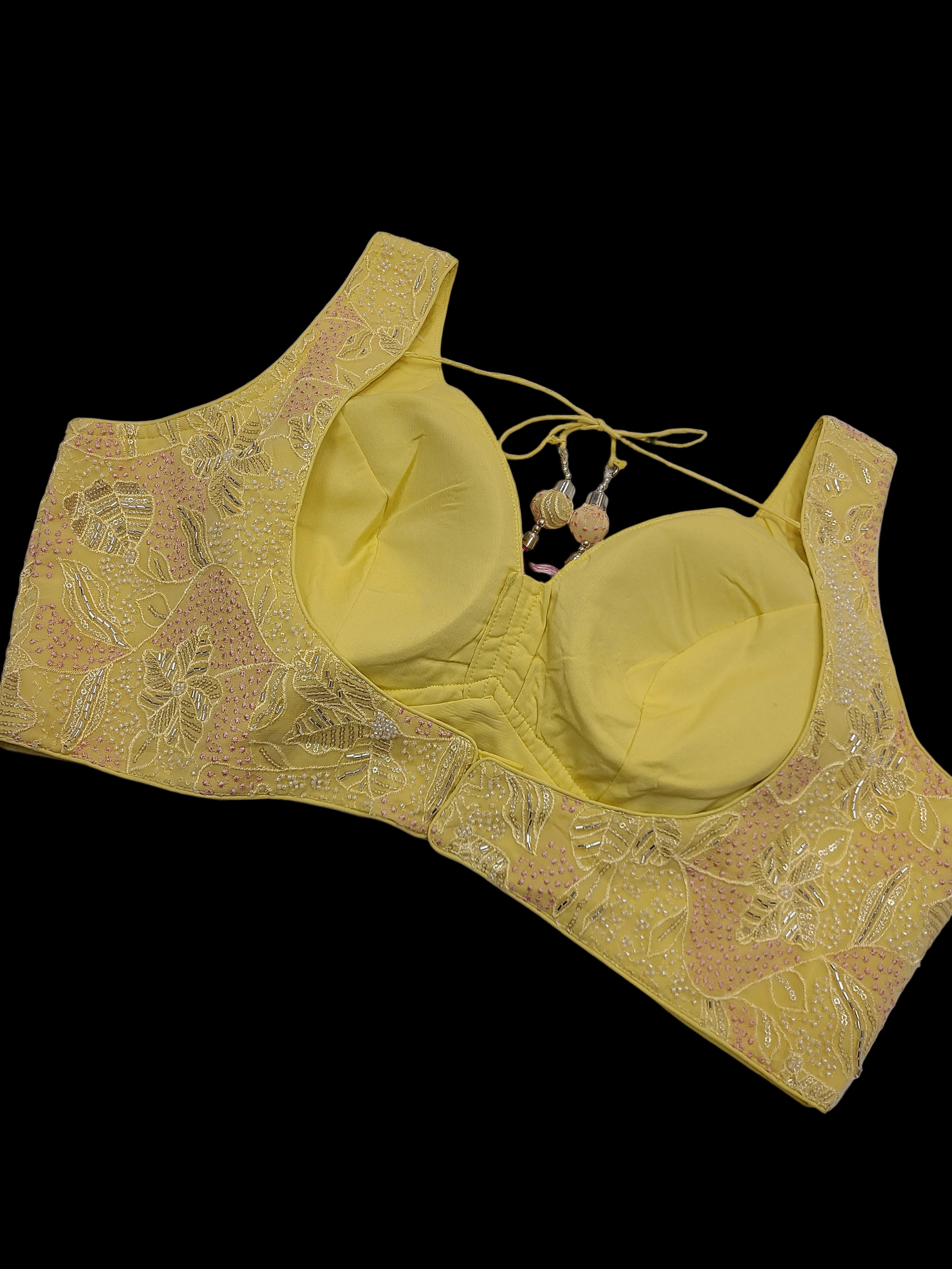 Lemon Yellow Haldi Lehenga