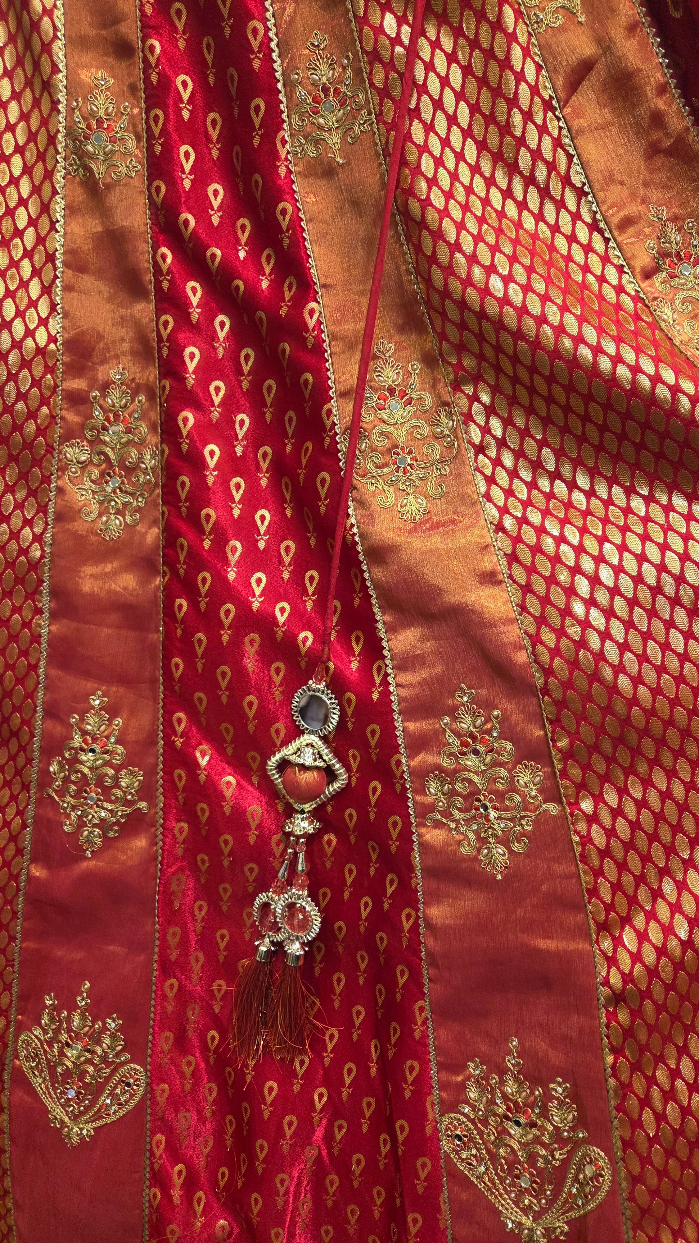 Pink and Gold Embroidered Lehenga Choli