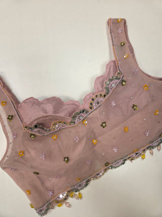 Lavender Floral Lehenga
