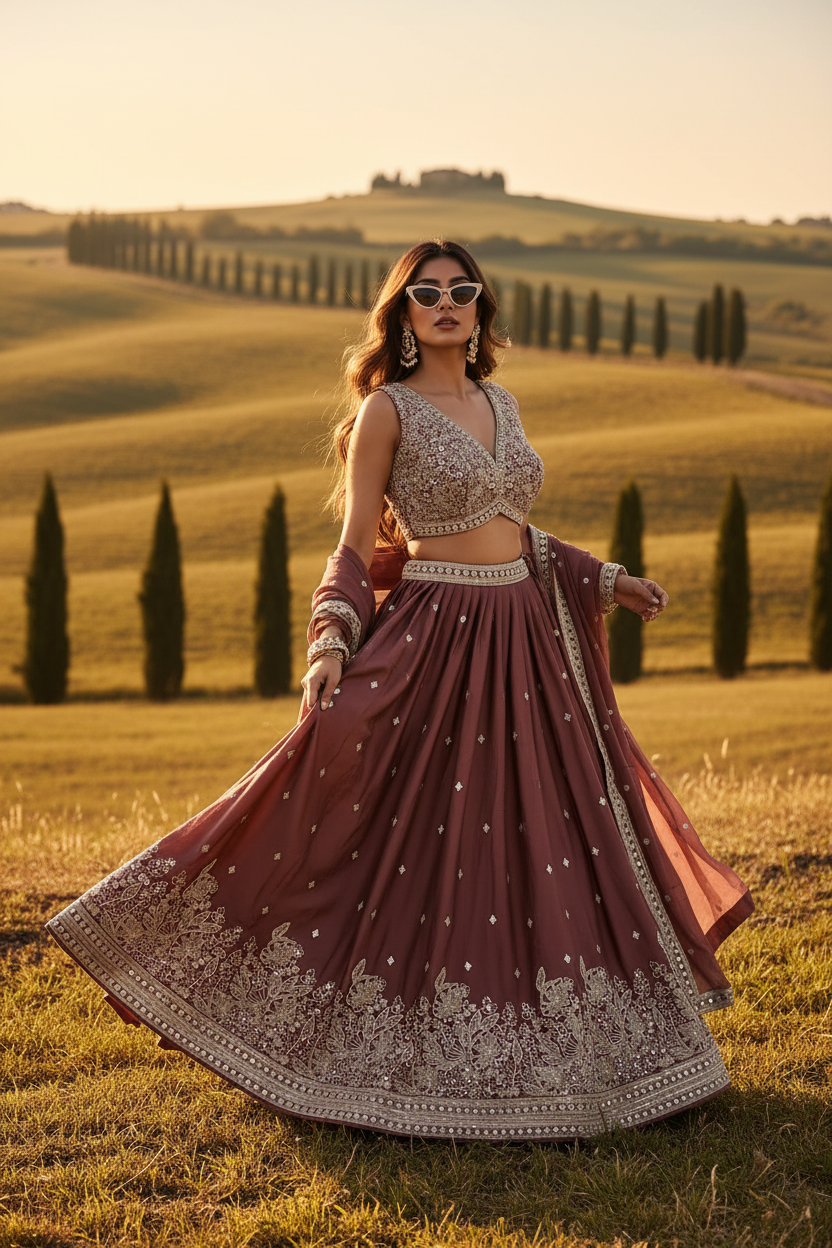 Tuscany Outdoor Fashion Shot