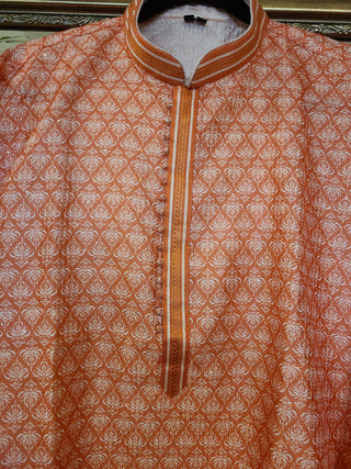 Sequin kurta set - peach