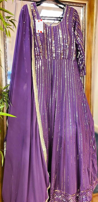 Purple Anarkali