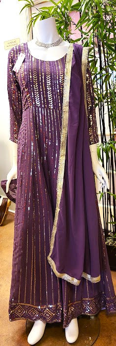 Purple Anarkali