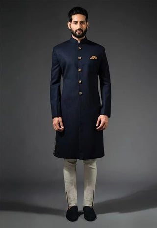 Dark Blue Sherwani 1059