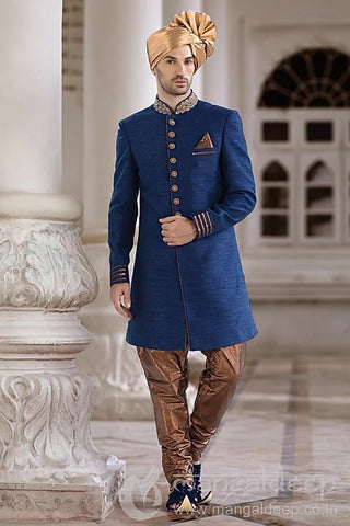 Blue Jodhpuri Suit - Navy Blue Jodhpuri Suit Online | Moharbyec