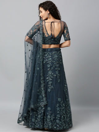 Midnight Blue Lehenga set