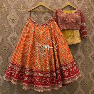 Leheriya with a twist Lehenga