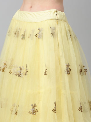 Lemon yellow Lehenga set