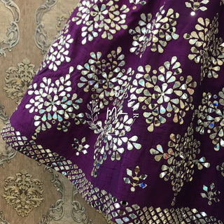 Purple Mirror Sangeet Lehenga