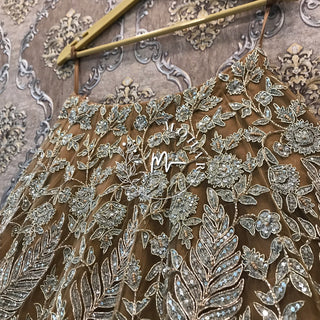 Gold Silver Reception Lehenga