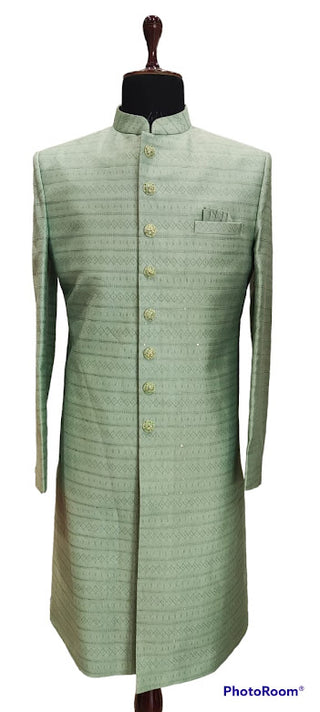 Elegant Pista green sherwani