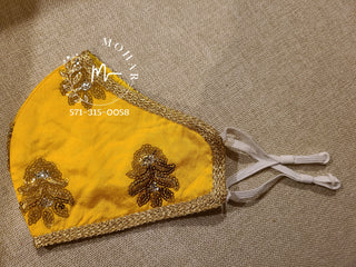 Yellow Butti Designer Mask