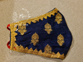 Navy Blue Buttis Designer Mask