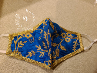 Royal Blue Designer Mask