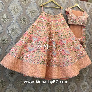 Peach Garden Bridal Lehenga