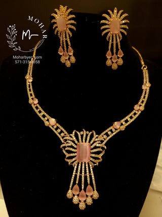 Cubic Zircon AD Indian Jewelry set 4