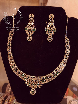 Cubic Zircon AD Indian Jewelry set 7
