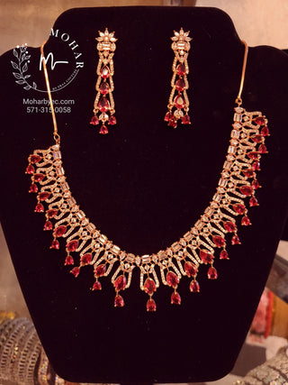 Cubic Zircon AD Indian Jewelry set 9