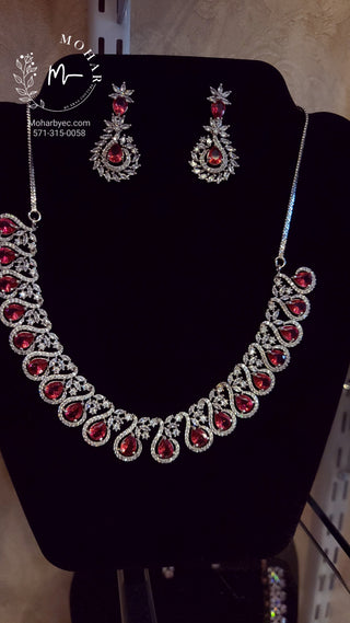 Cubic Zircon AD Indian Jewelry set 10