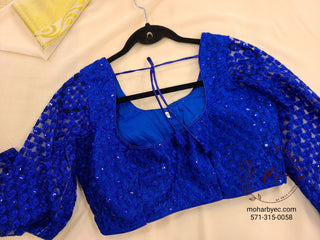 Lace Sequence Blouse - Multiple Colors