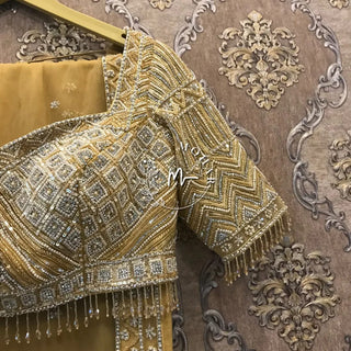 Soft Gold Sequin Lehenga Choli