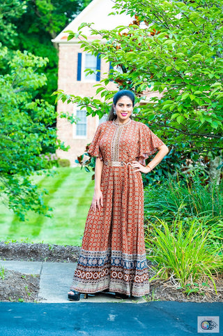 Red Plazzo JumpSuit