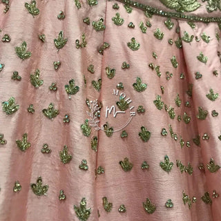 Pink Mirror Lehenga set