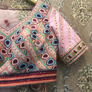 Fuschia Pink Embroidered Lehenga set
