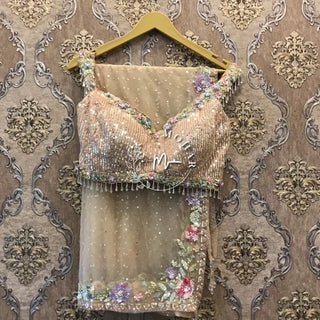 Ivory Soft Net Lehenga Choli